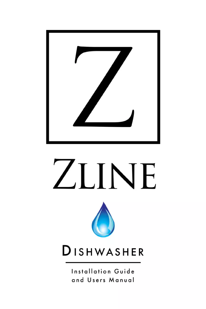 Page n°1 - Manuel utilisateur ZLine DW30418