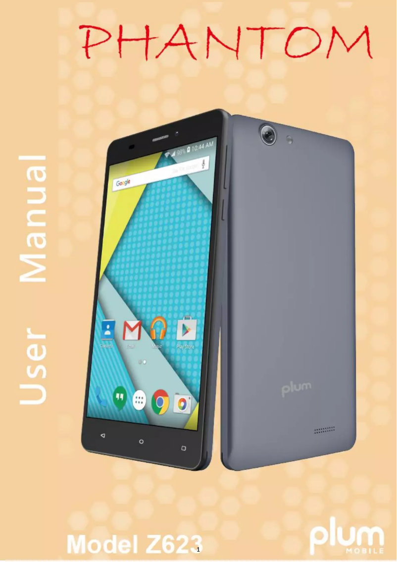 Page n°1 - Manuel utilisateur Plum Phantom