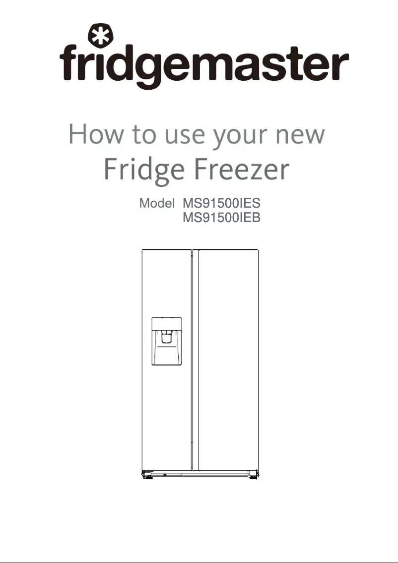 Page 1 de la notice Manuel utilisateur Fridgemaster MS83430ES