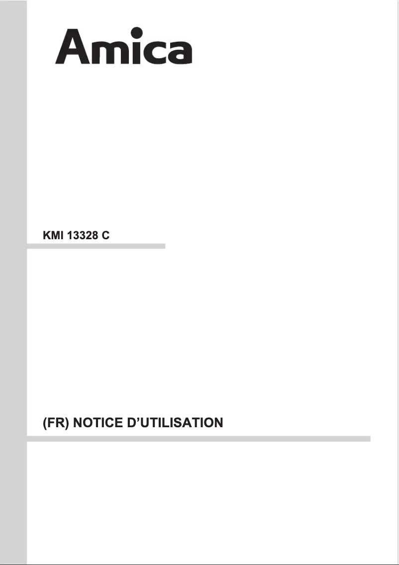 Page n°1 - Manuel utilisateur Amica ACI3504X