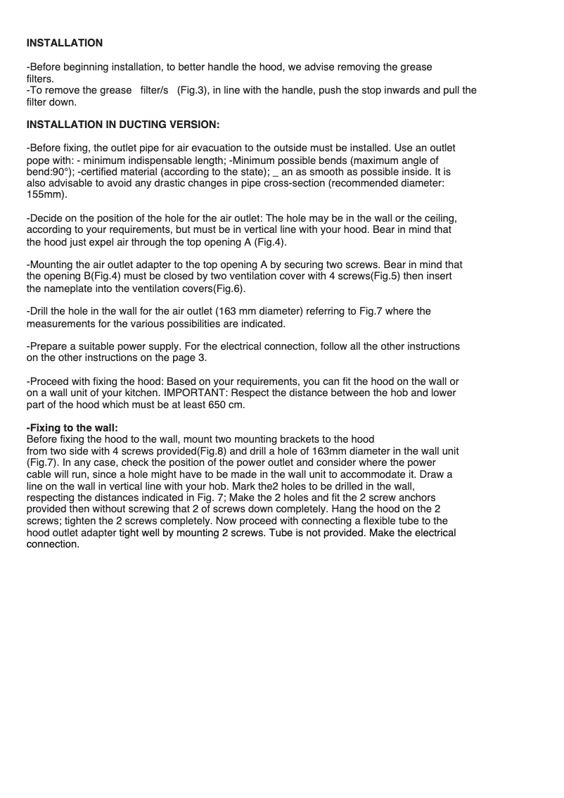 Page 1 de la notice Guide d'installation Electrolux EFT9516X