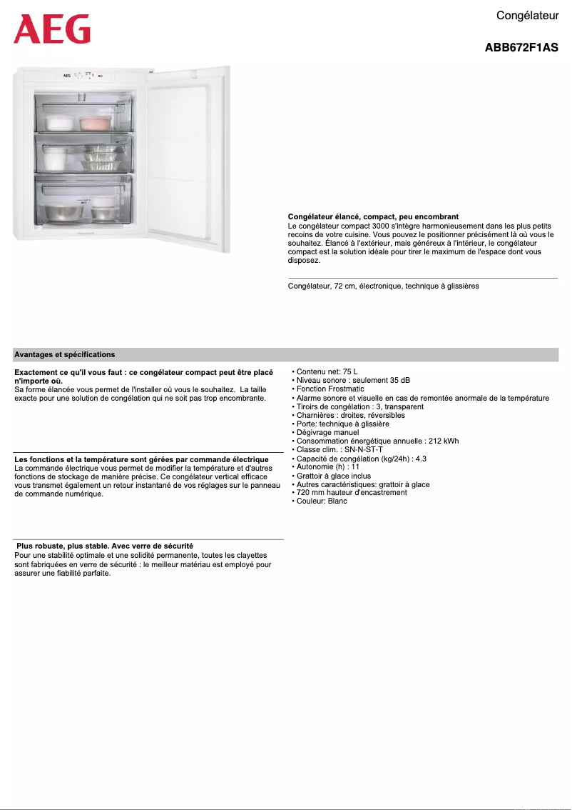 Image de la première page du manuel de l'appareil ABB672F1AS