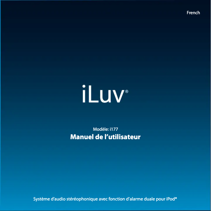 Page n°1 - Manuel utilisateur iLuv I177