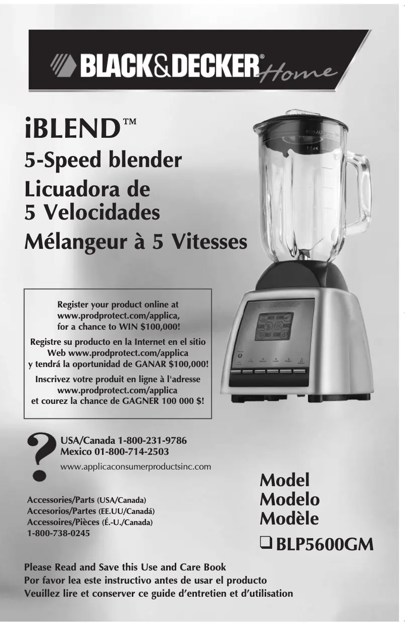 Image de la première page du manuel de l'appareil BLP5600GM