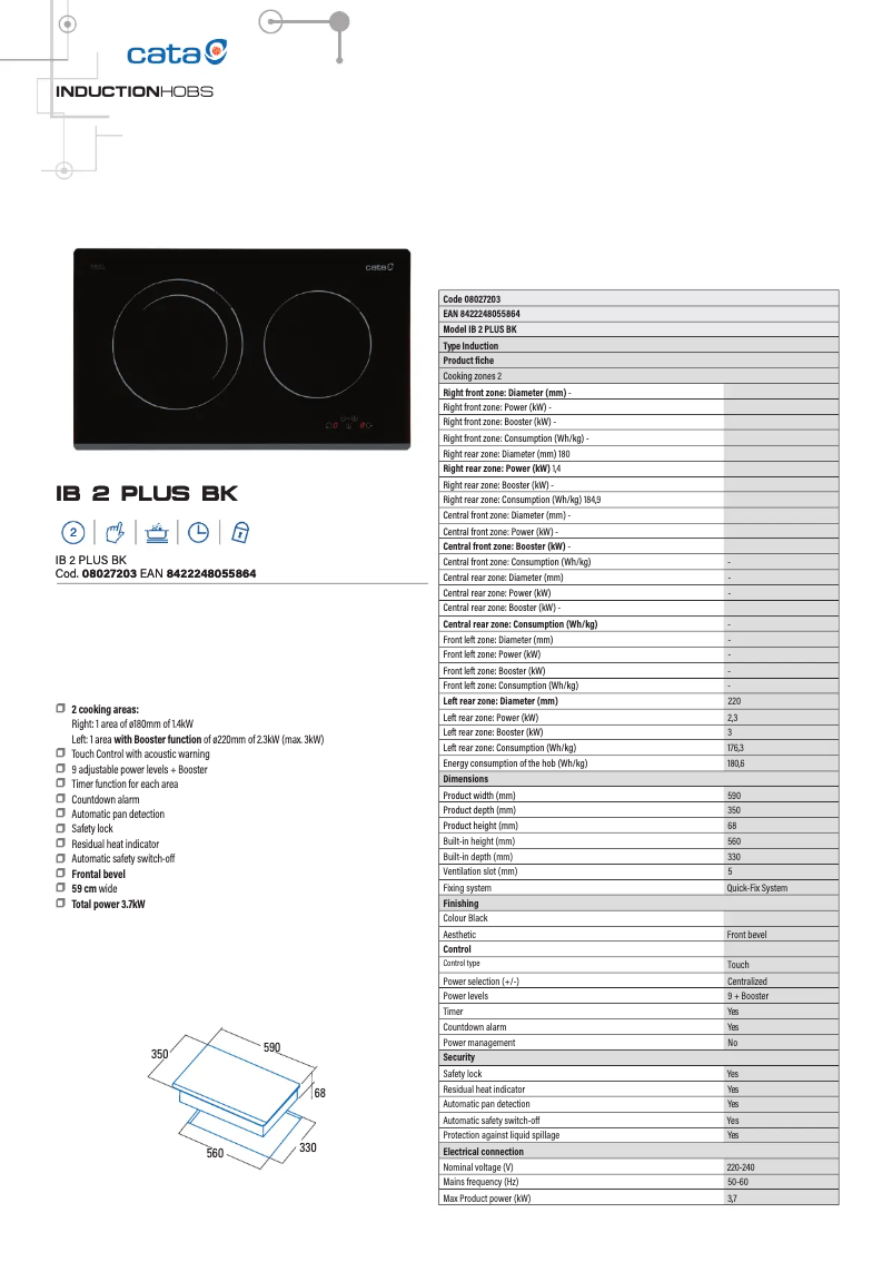 Image de la première page du manuel de l'appareil IB 2 PLUS BK