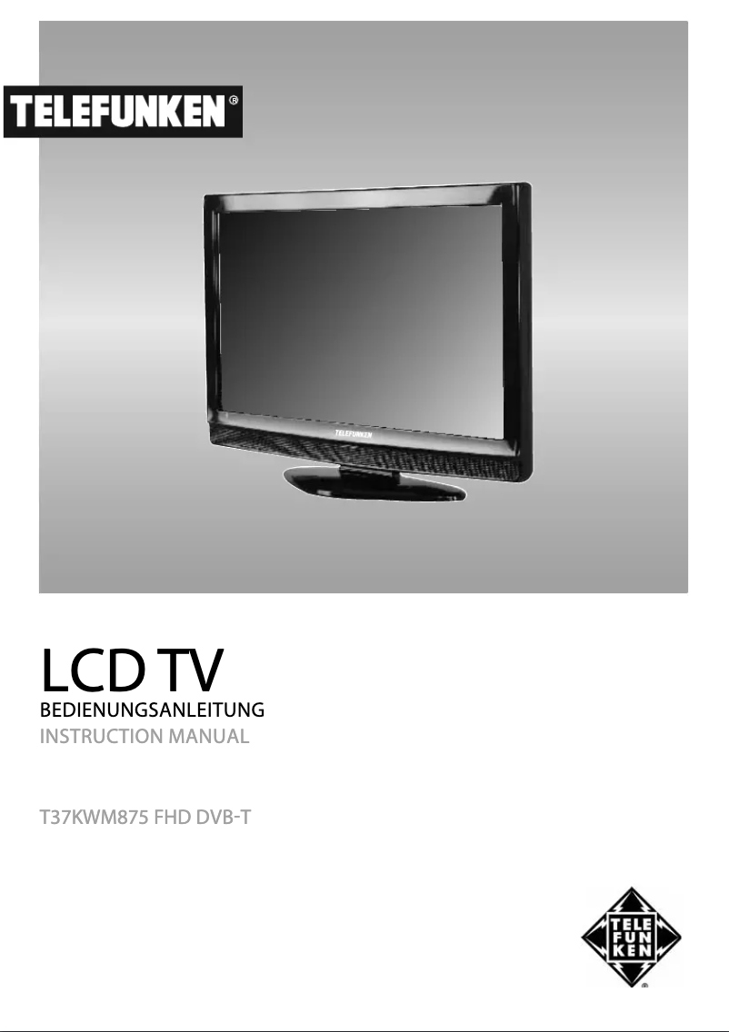 Page n°1 - Manuel utilisateur Telefunken T37KWM875 FHD