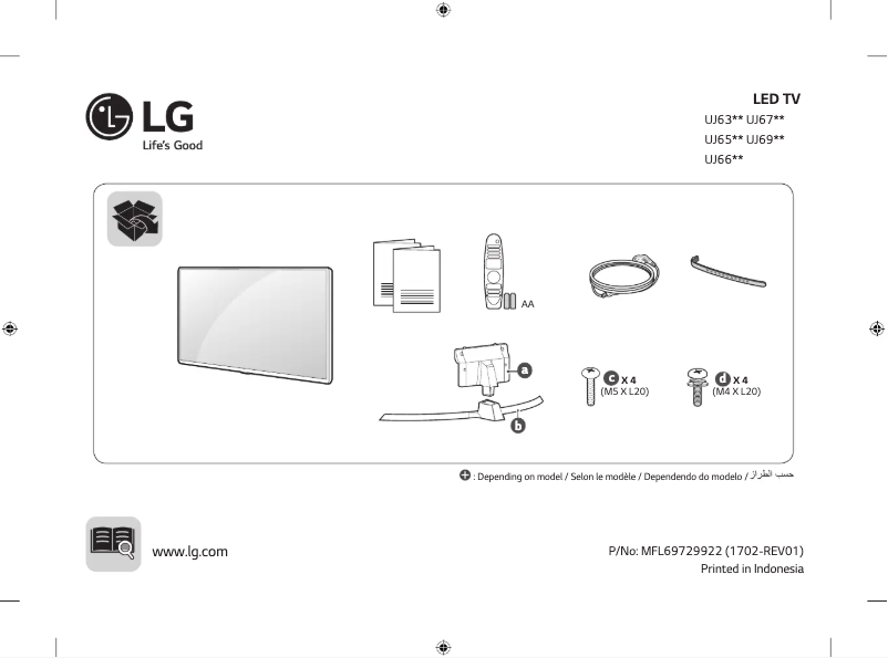 Page n°1 - Manuel utilisateur LG 65UJ634T