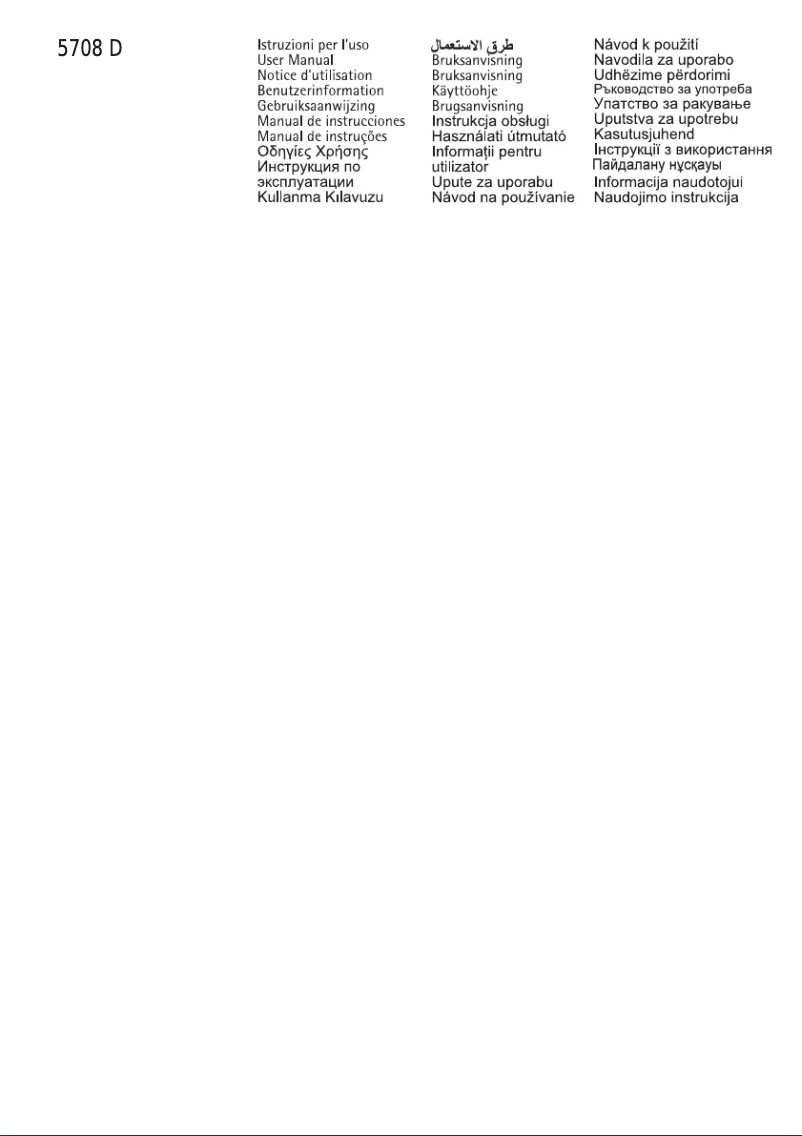 Página 1 del manual Manual de usuario AEG 5708D-M A