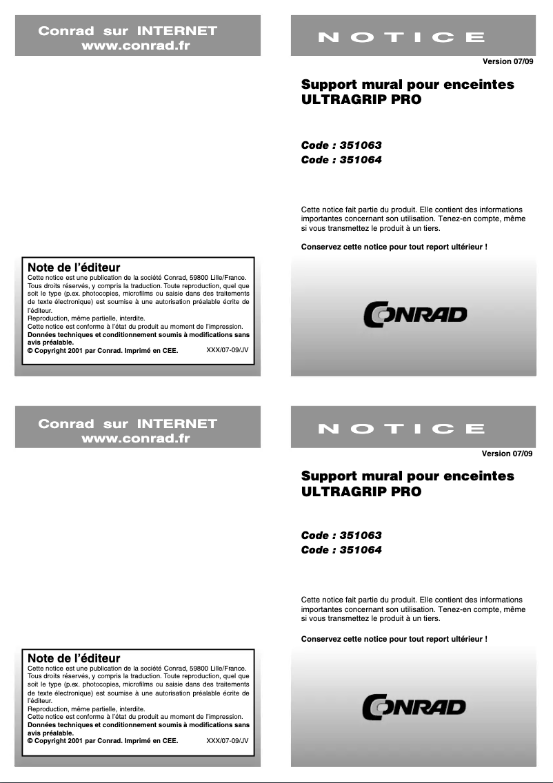 Page 1 de la notice Manuel utilisateur B-Tech BT77