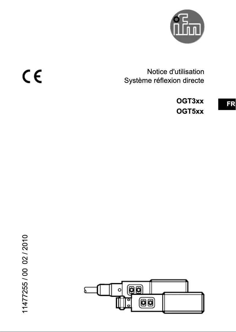 Image de la première page du manuel de l'appareil OGT301