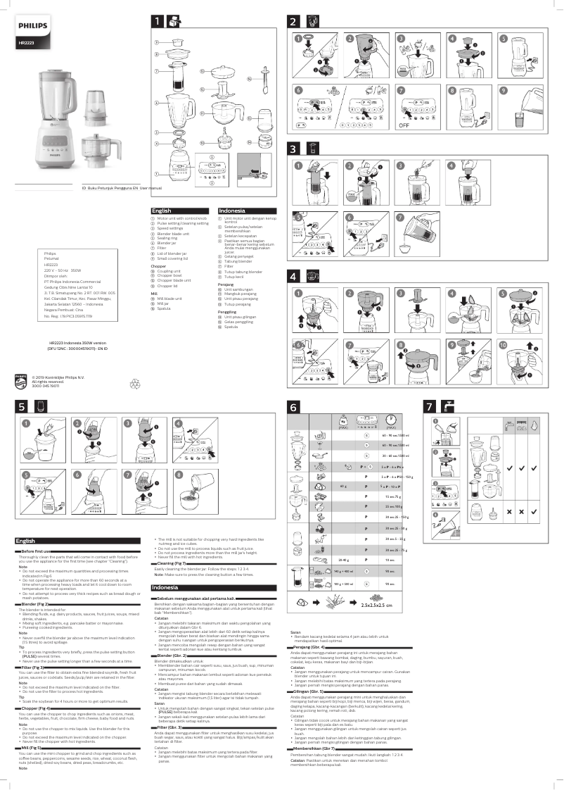 Página 1 del manual Manual de usuario Philips Series 5000 HR2223