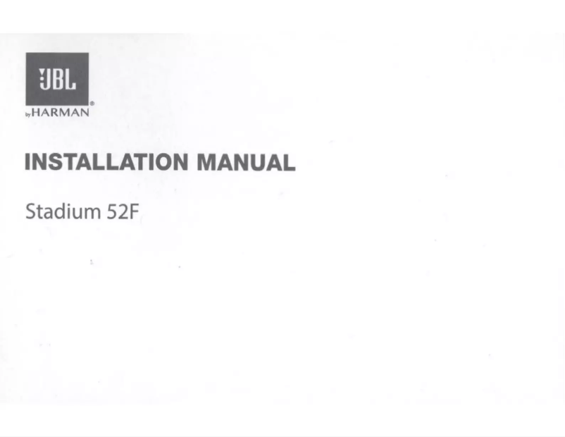 Page n°1 - Manuel utilisateur JBL Stadium 52F