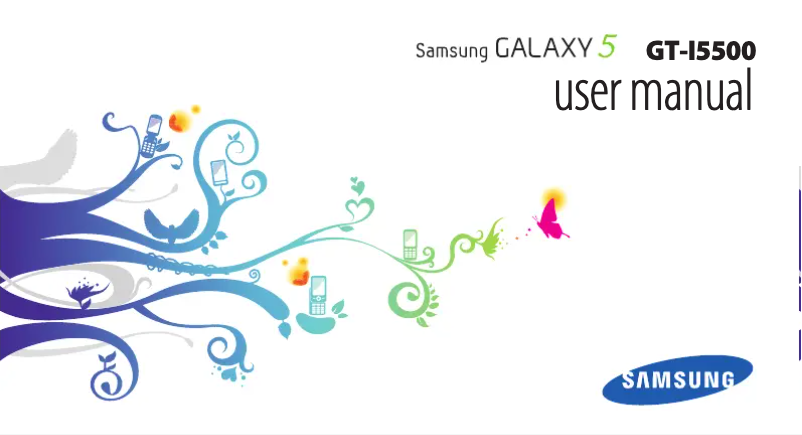 Page n°1 - Manuel utilisateur Samsung Galaxy 5 GT-I5500