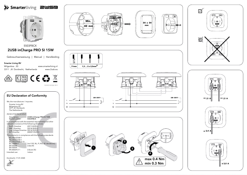 Page n°1 - Manuel utilisateur 2USB 5503FBCX