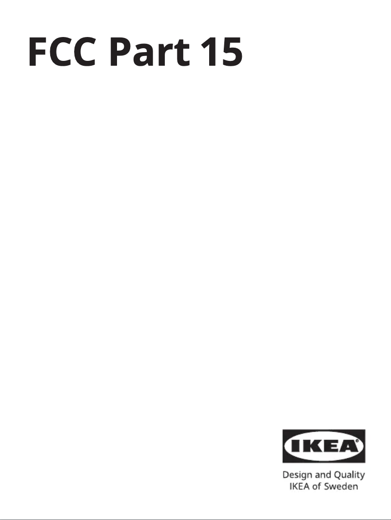 Page 1 de la notice Manuel utilisateur Ikea MOLNART 905.611.95