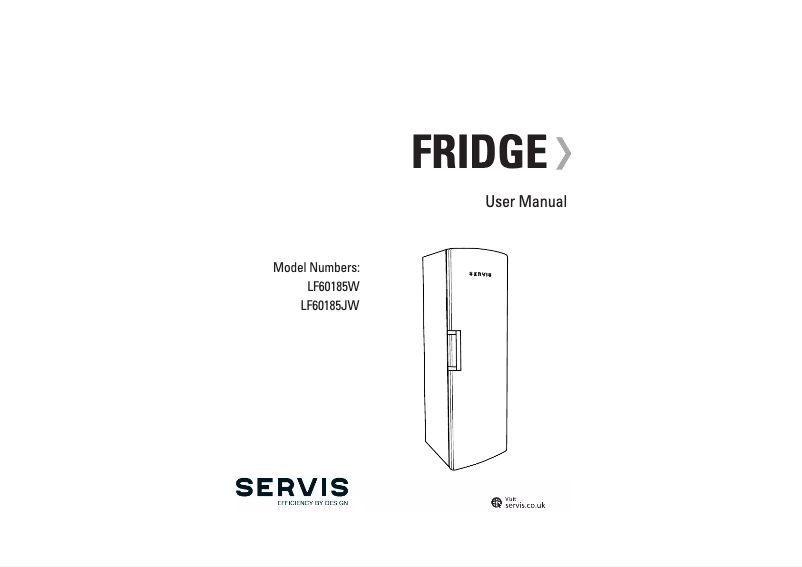 Page n°1 - Manuel utilisateur Servis LF60185W
