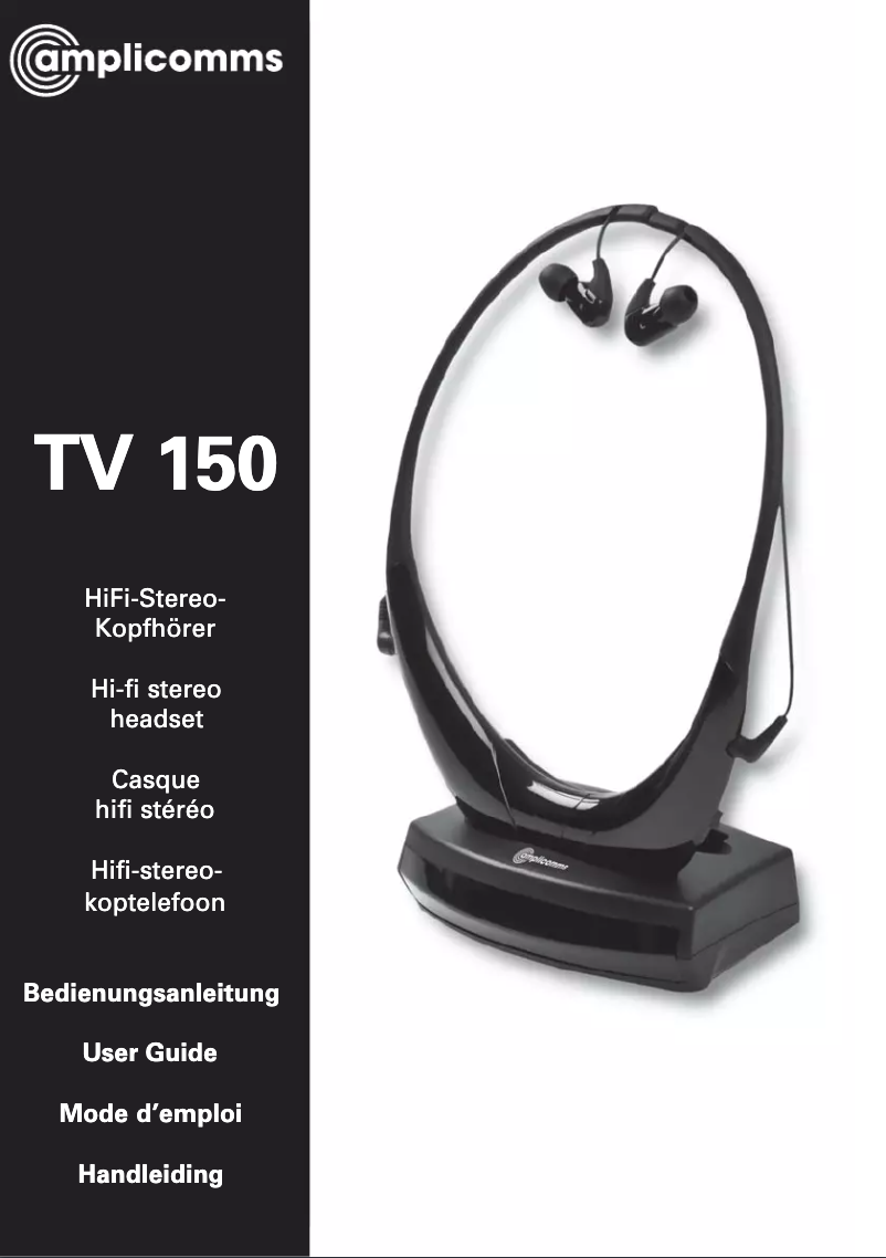 Page n°1 - Manuel utilisateur Amplicomms TV 150