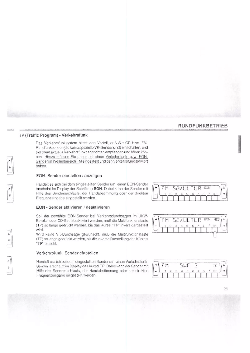 Page 1 de la notice Manuel utilisateur Becker Grand Prix 2237