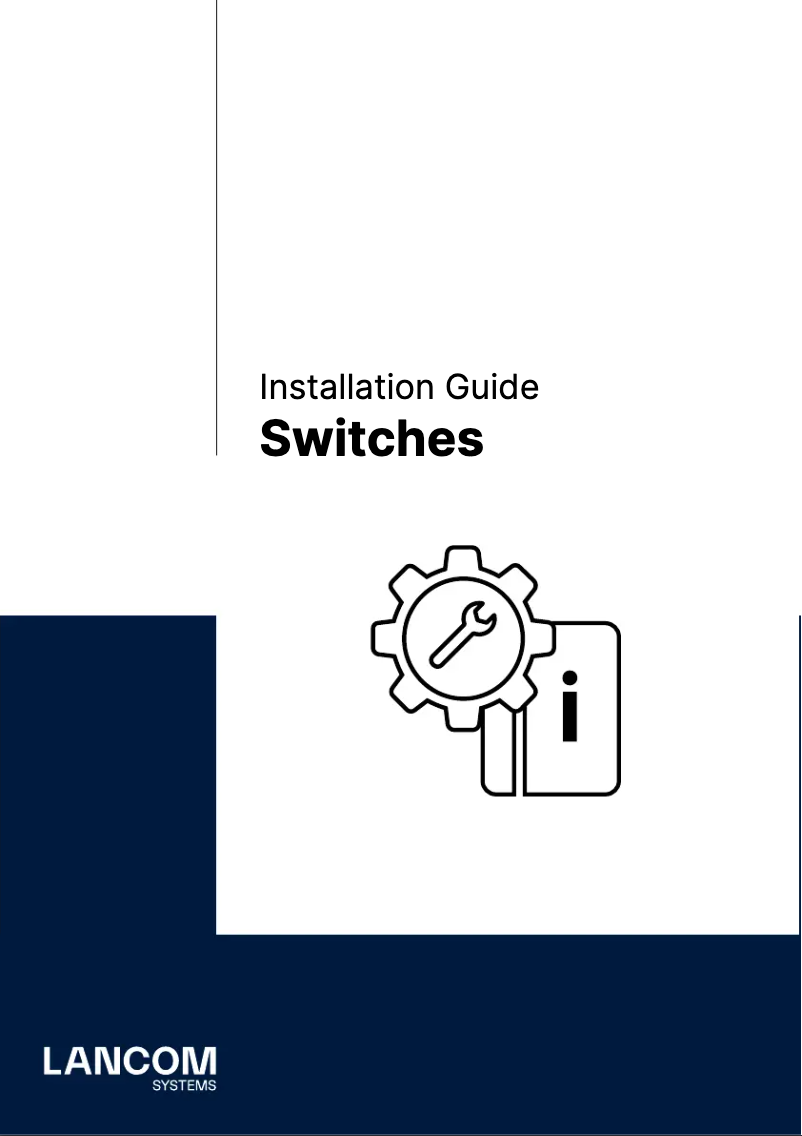 Page 1 de la notice Guide d'installation Lancom GS-1108
