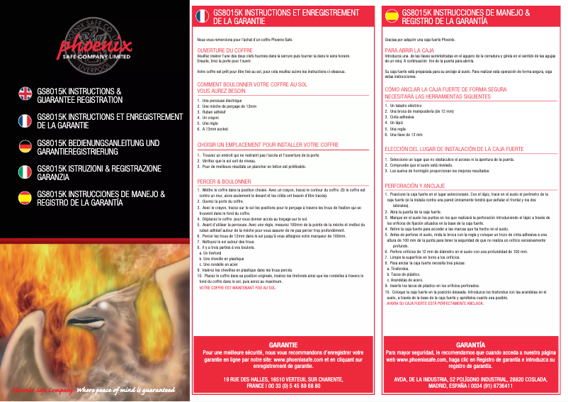 Image de la première page du manuel de l'appareil GS8015K