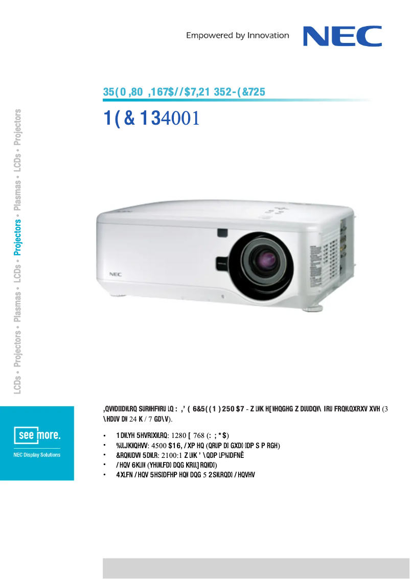 Image de la première page du manuel de l'appareil NP4001