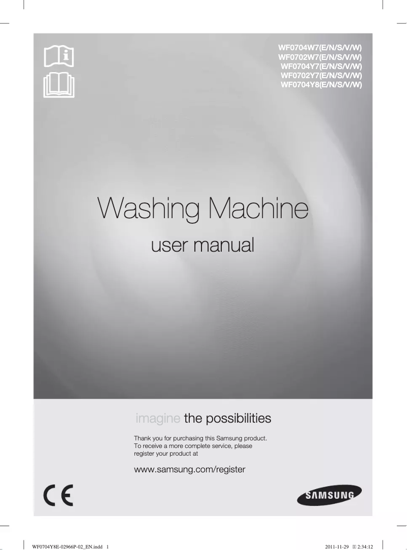 Image de la première page du manuel de l'appareil WF0704Y8E