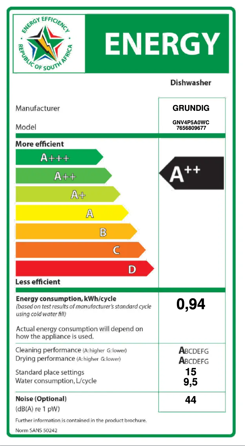 Image de la première page du manuel de l'appareil GNV4P5A0WC