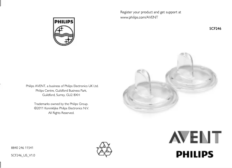 Página 1 del manual Manual de usuario Philips Avent SCF246