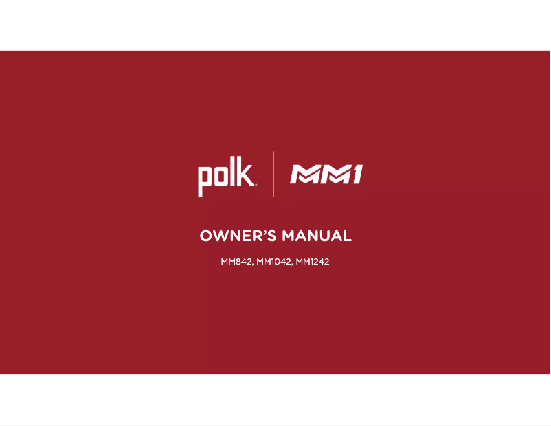 Image de la première page du manuel de l'appareil MM 842 DVC