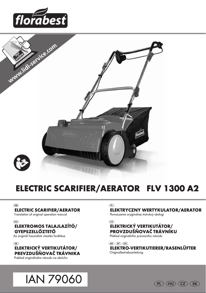 Page 1 de la notice Manuel utilisateur Florabest FLV 1300 A2