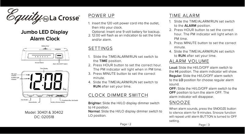 Página 1 del manual Manual de usuario La Crosse Technology 30401