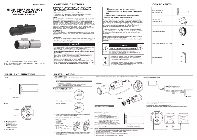 Page n°1 - Manuel utilisateur KT&C KPC-E650NU