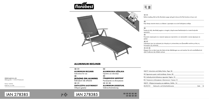 Page 1 of the manual User Manual Florabest IAN 278385