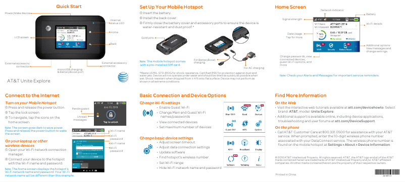 Image de la première page du manuel de l'appareil AirCard 815S