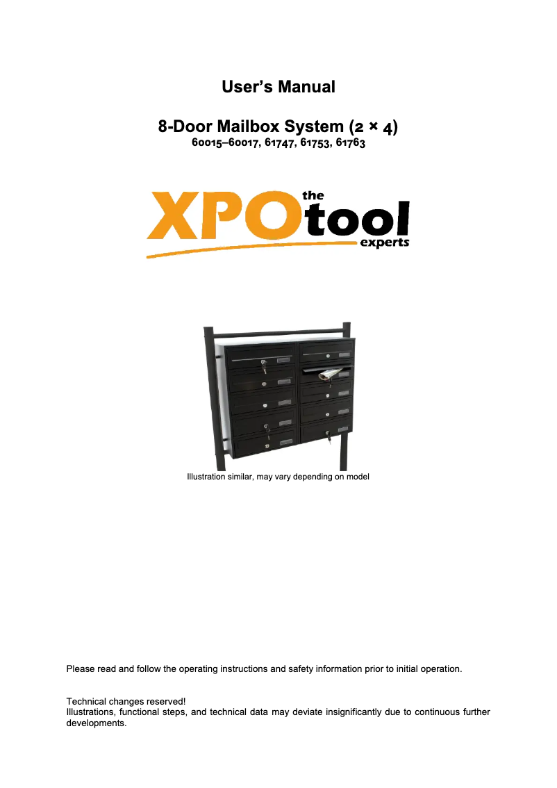 Page n°1 - Manuel utilisateur WilTec 61763