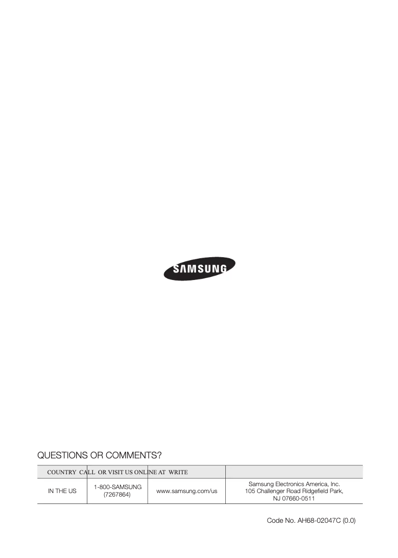 Page n°1 - Manuel utilisateur Samsung HTZ410T