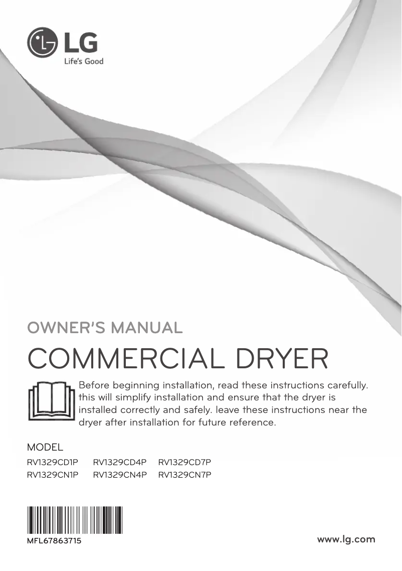 Page n°1 - Manuel utilisateur LG RV1329CD4P