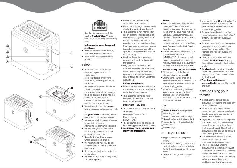 Page 1 de la notice Manuel utilisateur Kenwood TTM400