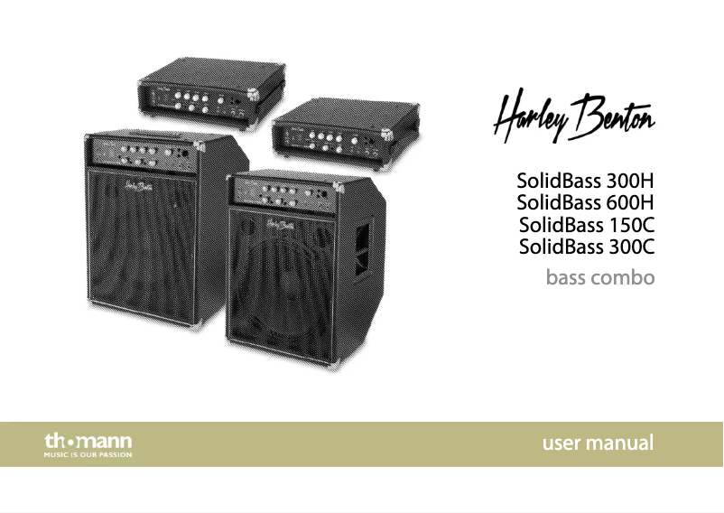 Page 1 de la notice Manuel utilisateur Harley Benton SolidBass 150C