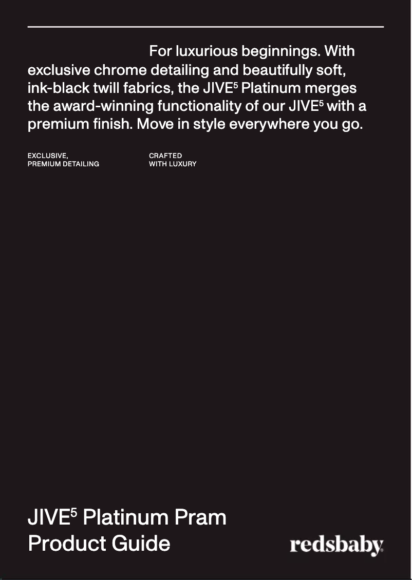 Imagen de la primera página del manual del dispositivo JIVE 5 Platinum