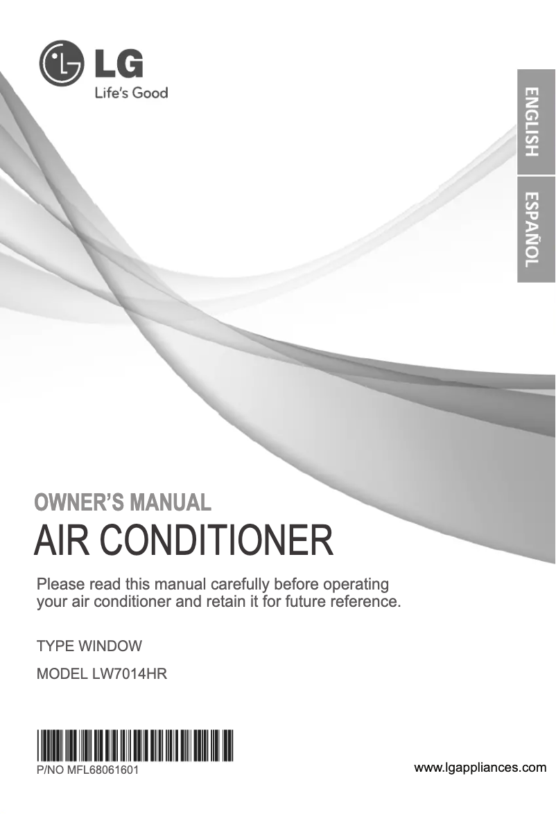 Image de la première page du manuel de l'appareil LW7014HR