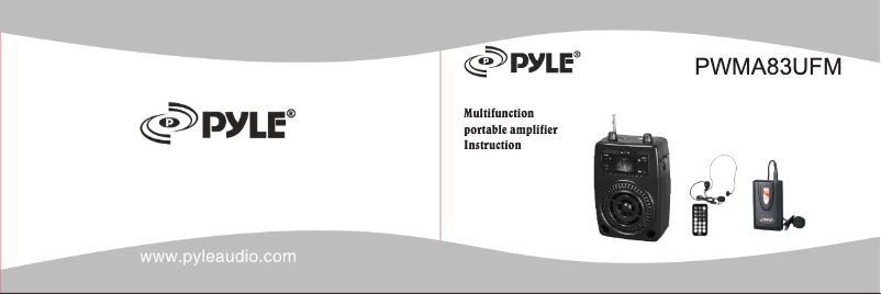 Page 1 de la notice Manuel utilisateur Pyle PWMA83UFM
