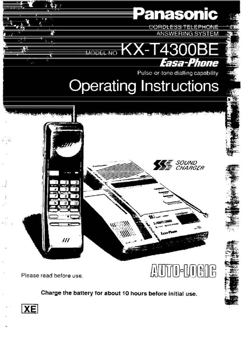 Image de la première page du manuel de l'appareil KX-T4300BE