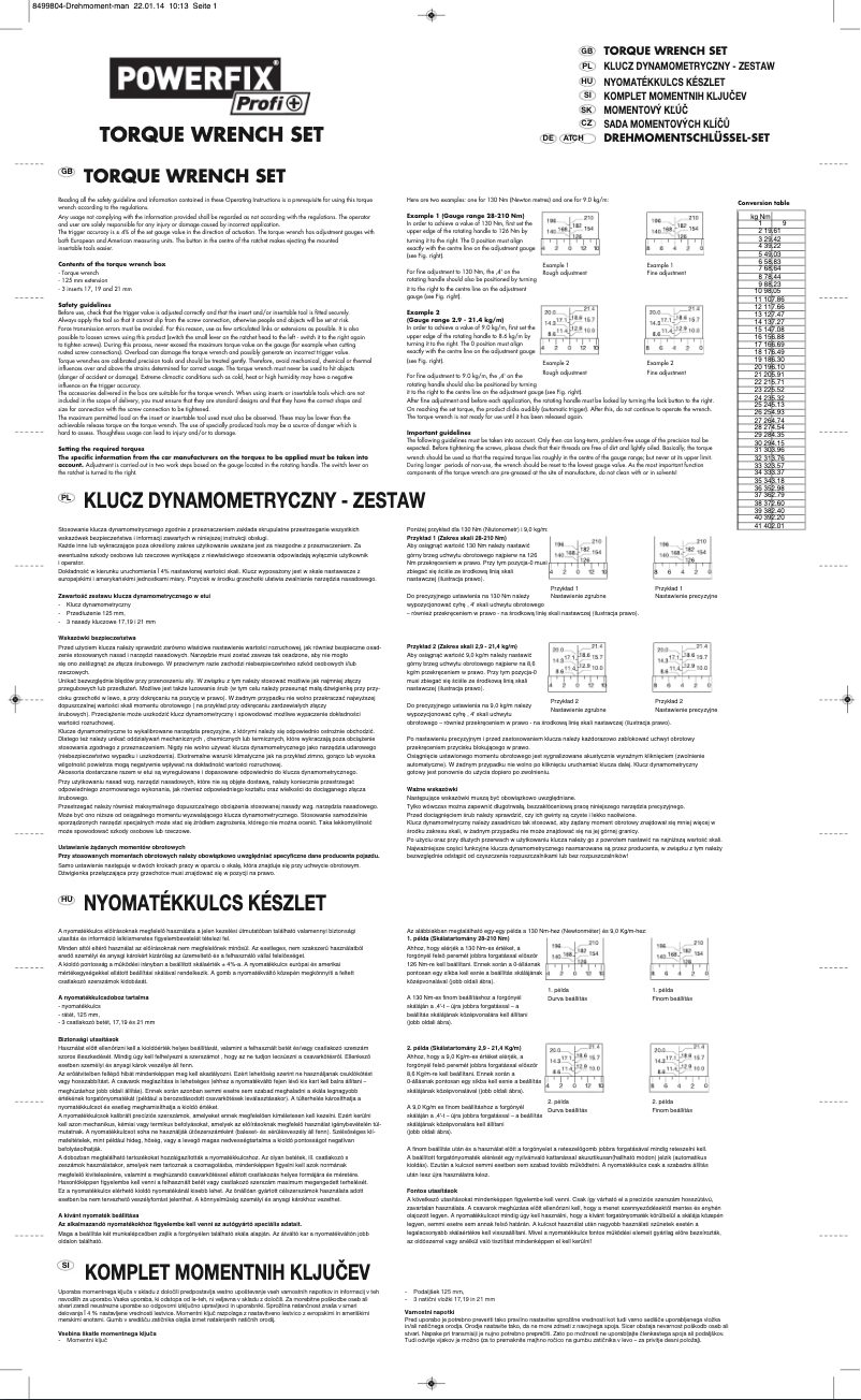 Page 1 de la notice Manuel utilisateur Powerfix IAN 31183
