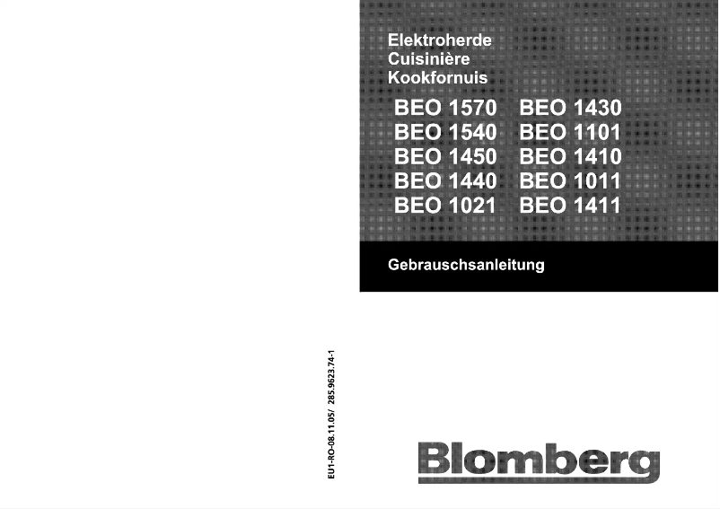 Page 1 de la notice Manuel utilisateur Blomberg BEO 1421X