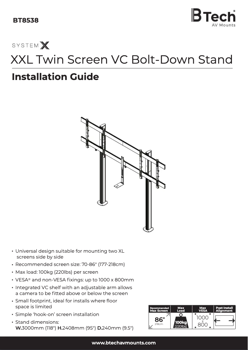 Página 1 del manual Manual de usuario B-Tech BT8538