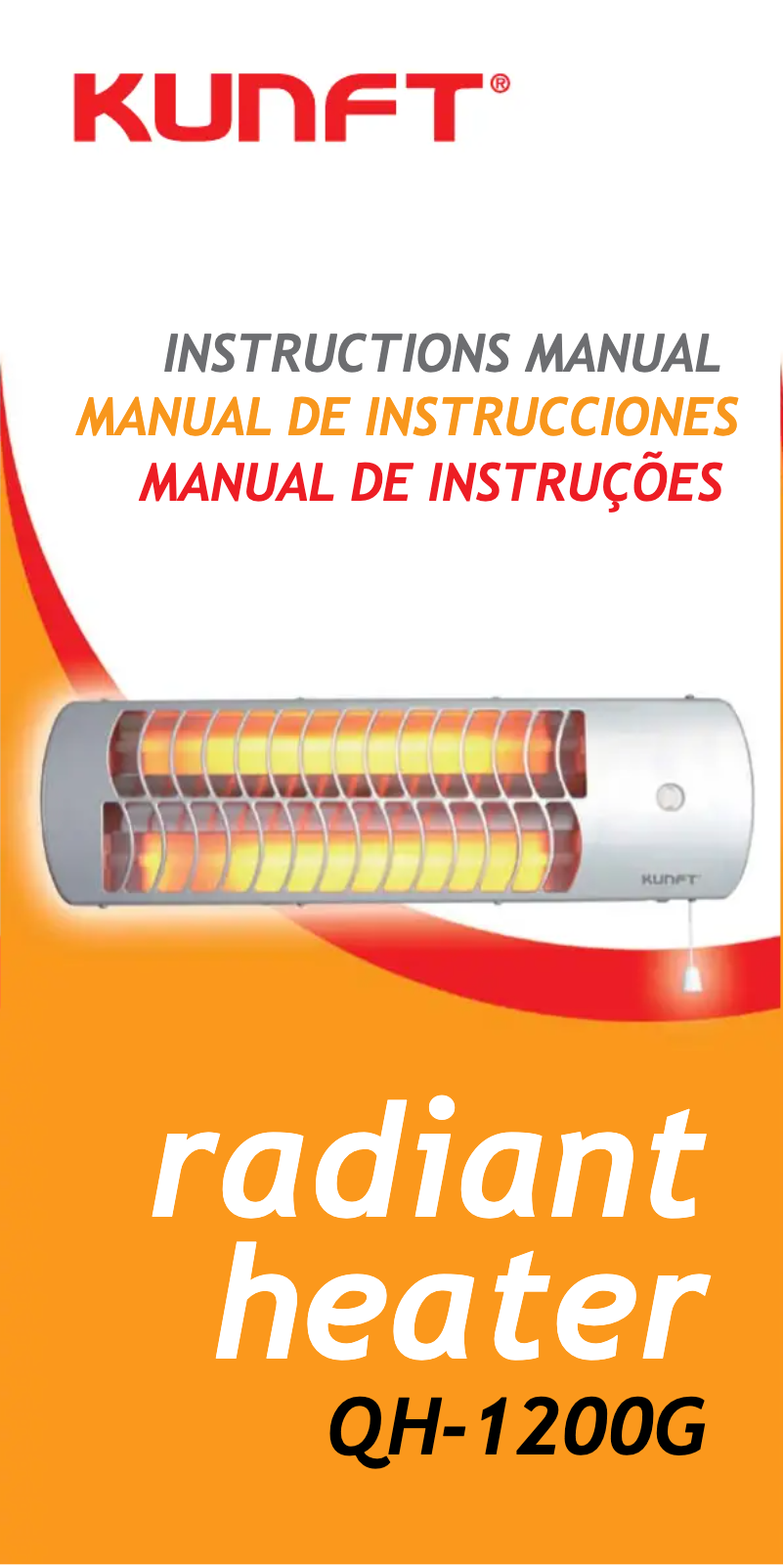 Page n°1 - Manuel utilisateur Kunft QH-1200G