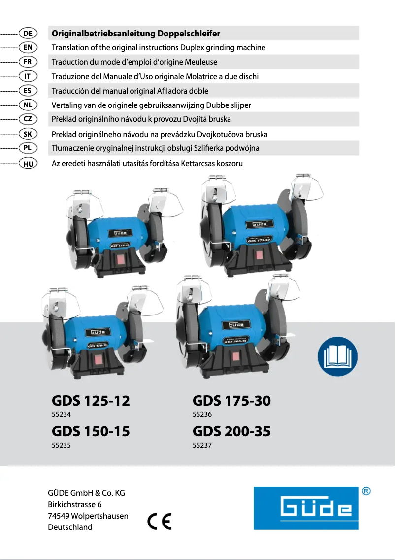 Page n°1 - Manuel utilisateur Güde GDS 200-35