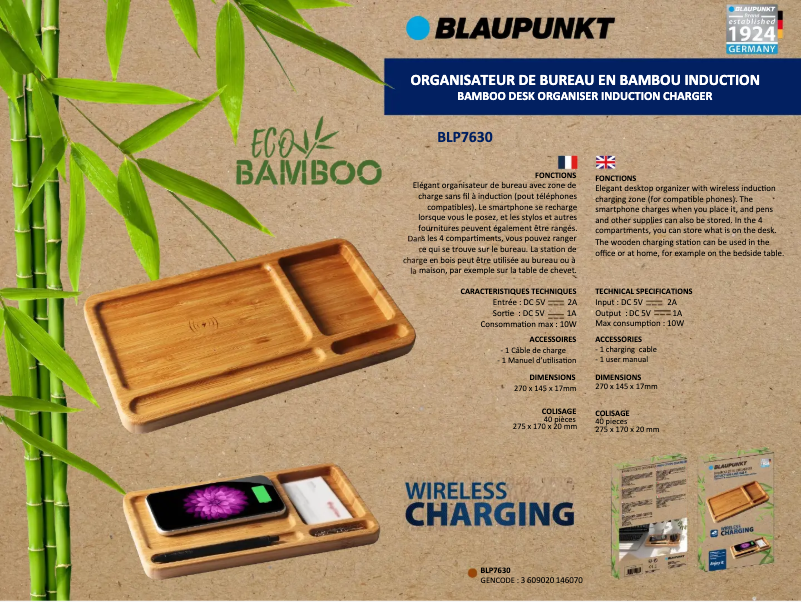 Page 1 de la notice Manuel utilisateur Blaupunkt BLP7630