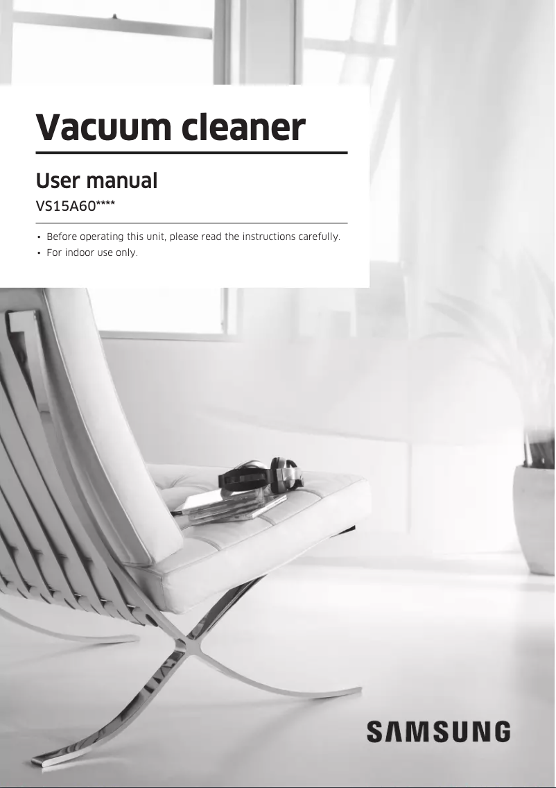 Image de la première page du manuel de l'appareil VS15A6031R4